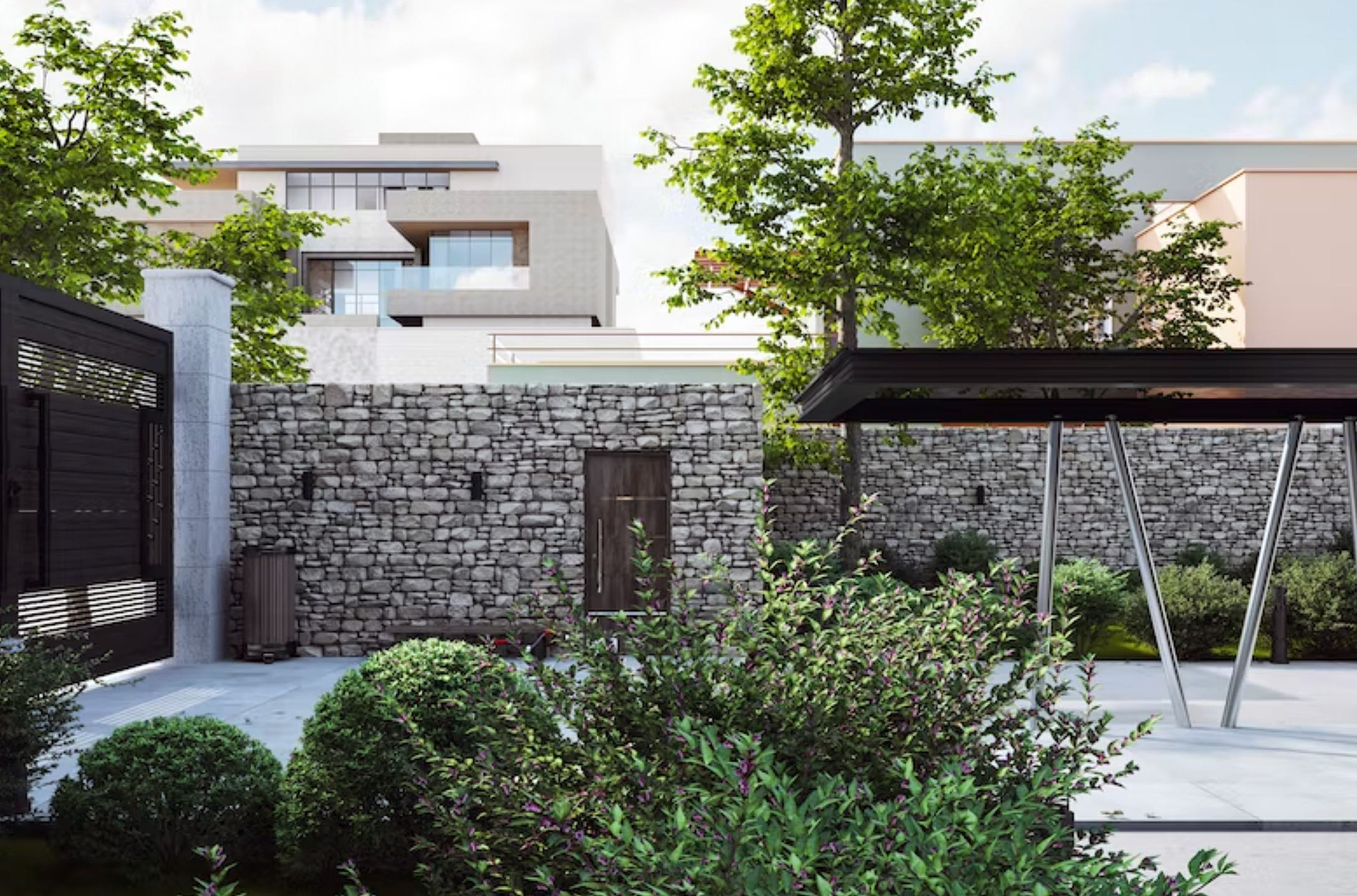 Paisaje en la arquitectura 3d