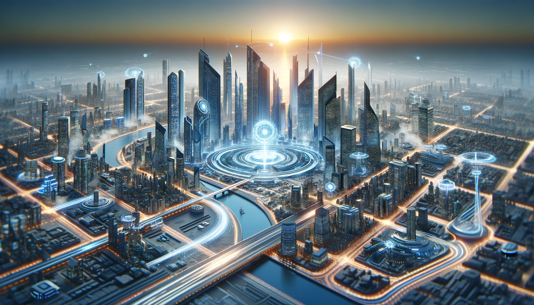 Renders de IA que Muestran Cómo Serán las Ciudades del Futuro