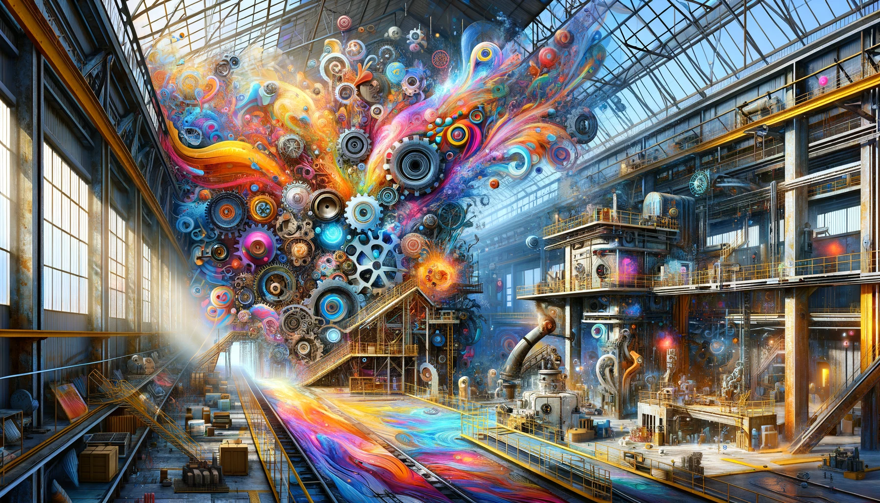 Cómo la IA Está Transformando Espacios Industriales en Obras de Arte